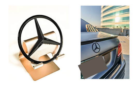 Mercedes-Benz logo, black Mercedes-Benz logo